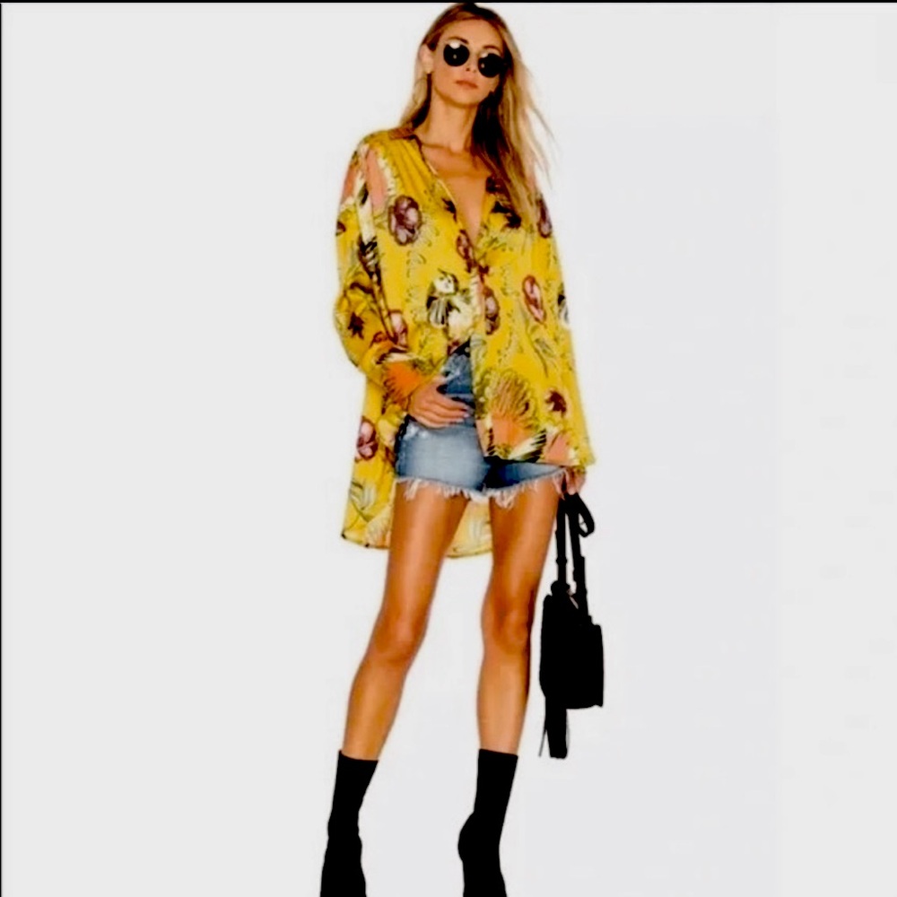 Free People Marigold Oversized Blouse - L